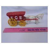 Cast Iron Horse and Wagon