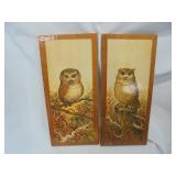 Wooden Owl Wall Hangings