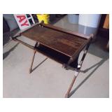 Vintage end table w/ magazine rack