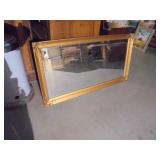 Wood Frame Wall Mirror (bevelled)
