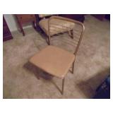 Vintage Metal Padded Chair
