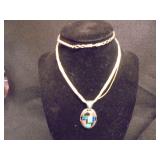 23" Sterling necklace w/ pendant