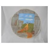 Hand Painted Wooden Round Box