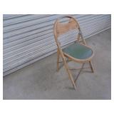 Vintage Wood Folding Chair