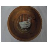 Hand Painted Wooden Bowl