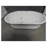 Vintage Enamel Baby Bath Tub