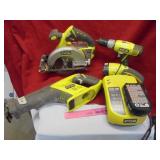 Ryobi cordless tool set