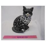 Cast Iron Candle Holder Cat