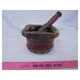 Wood Mortar and Pestle