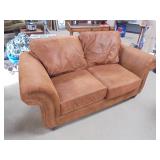 Faux Leather Love Seat