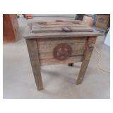 Rustic ice chest