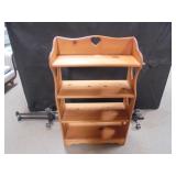 Wooden Heart Shelf