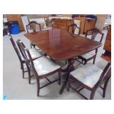 Duncan Phyfe Style Dining Table and Chairs