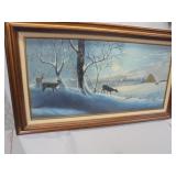 Nina Phillips framed oil painting