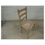 Ladder back rope bottom chair