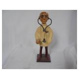 Wooden Doctor Figurine