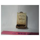 Vintage Metal Bedford Insur. Match Box Holder