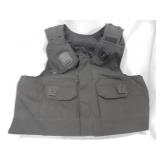 Tactical vest with back ballistic panel