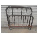 Brass Over Iron Twin Bed