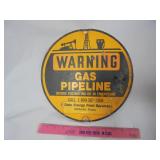 Duke Energy Field Service Pipeline Metal Sign