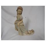 Girl & Her Dog Figurine