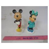 Mickey Mouse & Minnie Mouse figurines