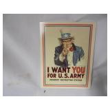 1981 Army Recruit Cardboard Poster