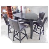 Tall Table, 4 Chairs & Bench Seat
