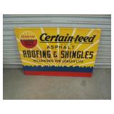 Metal Cerain-teed Roofing Sign