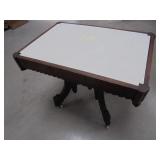 Antique Marble Top Table    (600)