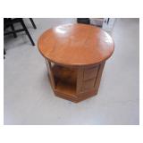Wooden Round End Table