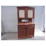 Antique Buffet with Marble Top    (500)