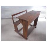 Antique School Desk for 2 Students      (500)
