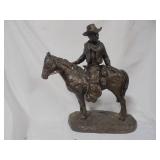 Cowboy on Horse Statue