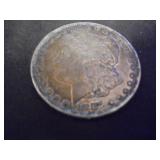 1887 Morgan dollr (no mint mark)