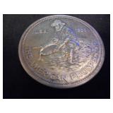 1985 Engelhard American Prospector 1 Troy oz coin