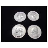 Lot of 4 Bicentenial (1976) Quarters