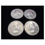 Lot of 4 Bicentenial (1976) Quarters
