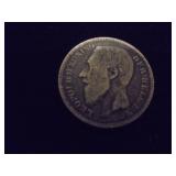 1887 Belgium 1 Franc .900 silver