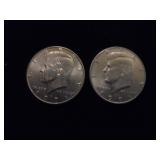 Lot of 2 1991 D  Kennedy half dollars