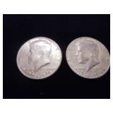 Lot of 2 Bicentenial Kennedy half dollars