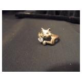 KBN Sterling cat ring