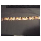 7" 925 China bracelet w/ multi colored stones