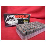 Wolf .45 Auto  230gr FMJ steel case, 50rd box