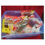 Tub of soft baits