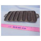 Cast iron cornbread pan