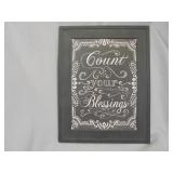 Count Your Blessings wall hanging