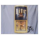 Miller Light Hanging Clock