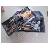 Stack-On tool box w/misc tools