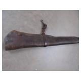 Leather rifle scabbard